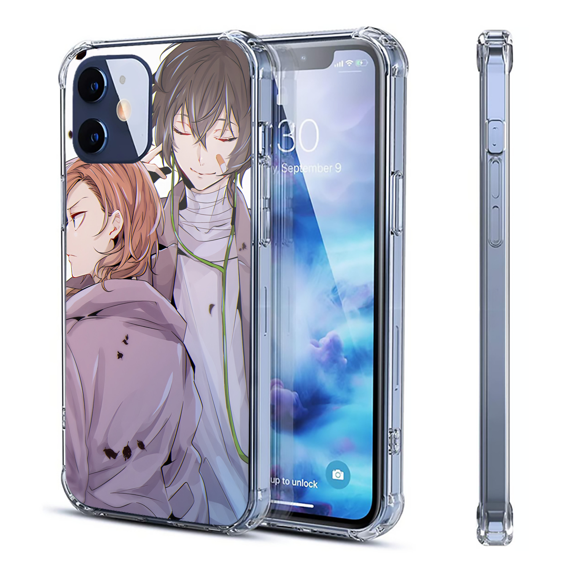 （画像用） 文豪ストレイドッグス Bungo Stray Dogs 【iPhone 12シリーズ対応】透明スマホケース（クリアソフトケース）